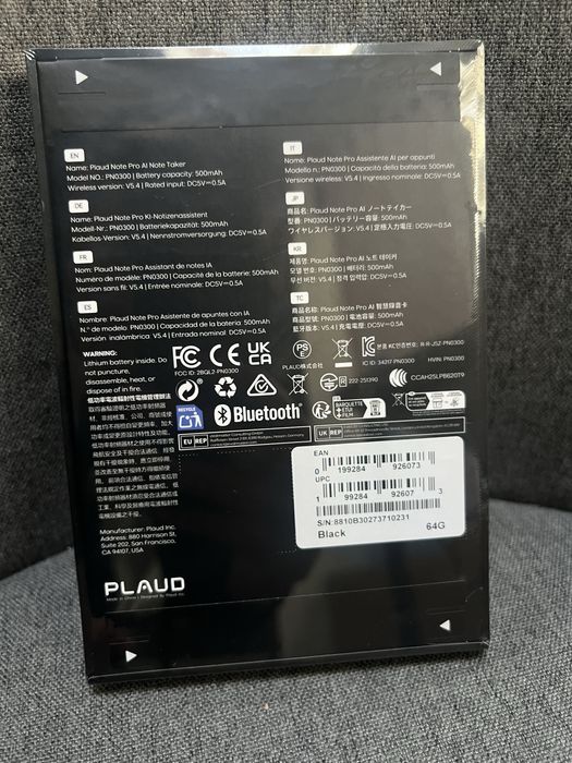 Цифровий диктофон PLAUD Note Pro Black (PN0300-BL)