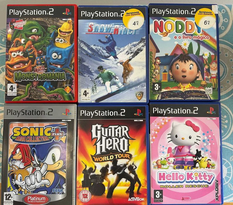 Lote de  jogos PS2 e PS3