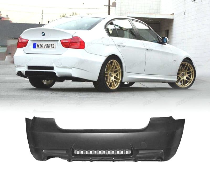 PARA-CHOQUES TRASEIRO BMW E90 LOOK M3 SAÍDA ESQUERDA