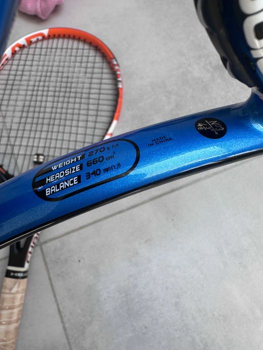2 rakiety tenisowe HEAD + Babolat + torba
