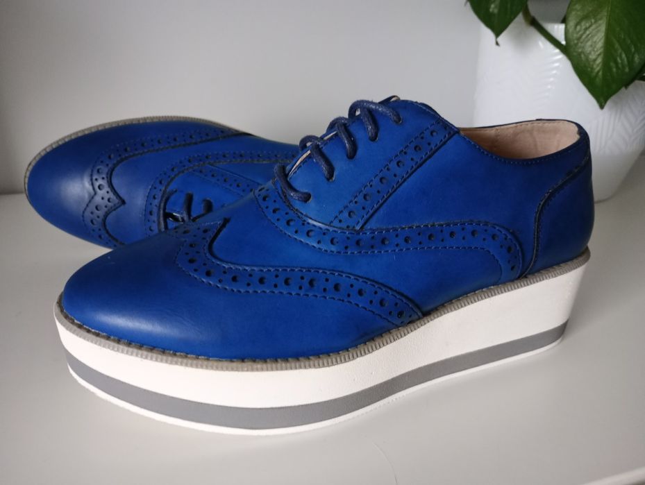 Buty oksfordki na grubej podeszwie nowe 36