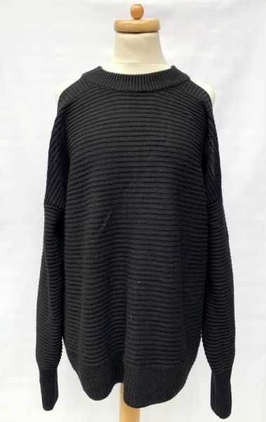 Sweter Czarny Odkryte Ramiona Primark 40 42