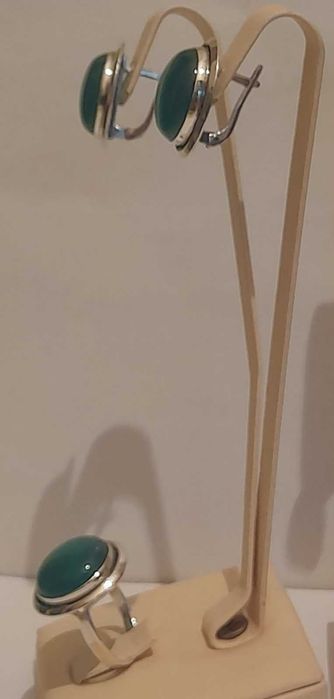 Кольцо,серьги  серебро  925 проба