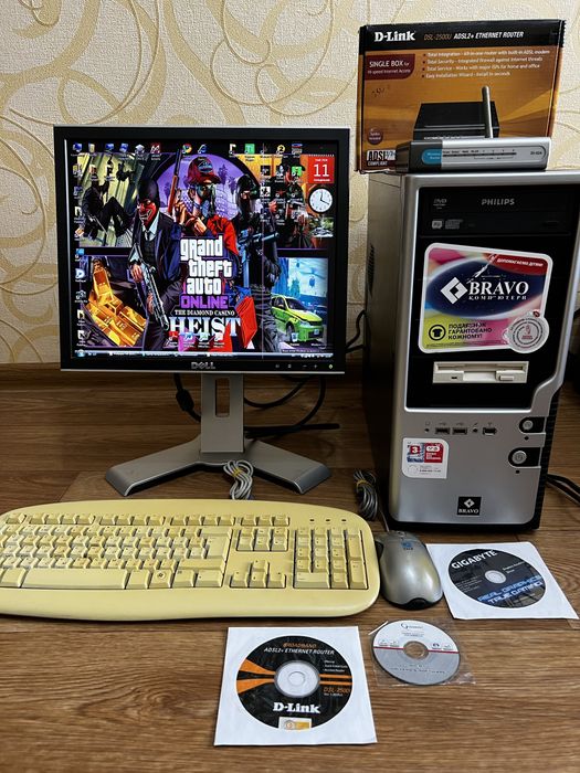 Компьютер по выгодной цене Системный блок + Монитор Dell 1708FP в подарок маршрутизатор D-Link DSL-2500U + диски с играми
