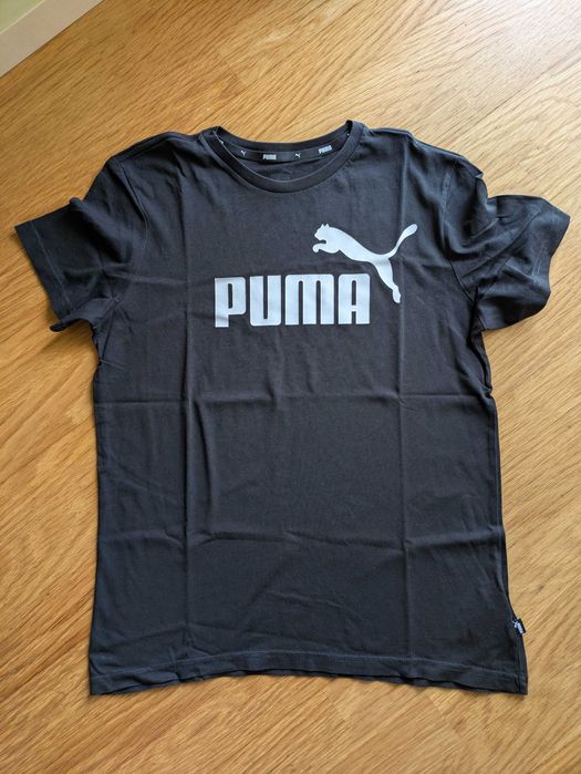 T-shirt preta Puma 15-16y