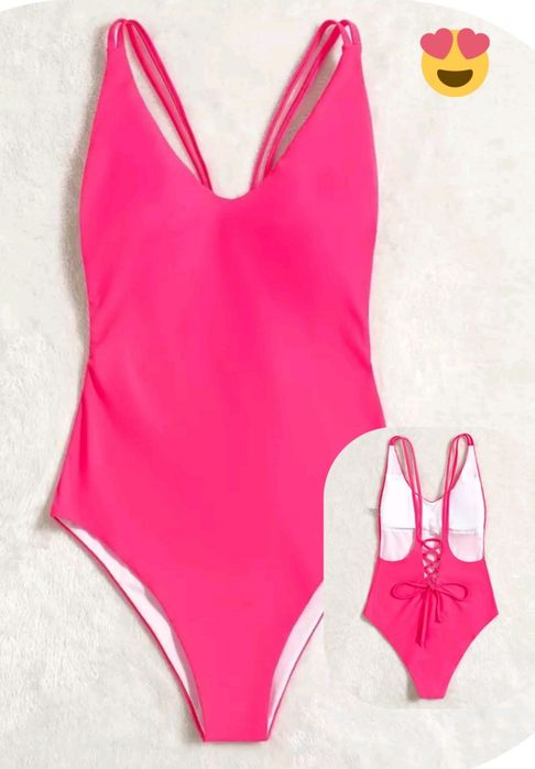 Fato de Banho Rosa Neon L