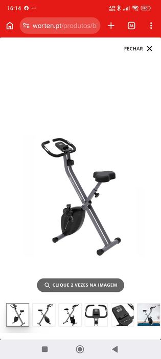 Bicicleta estática nova