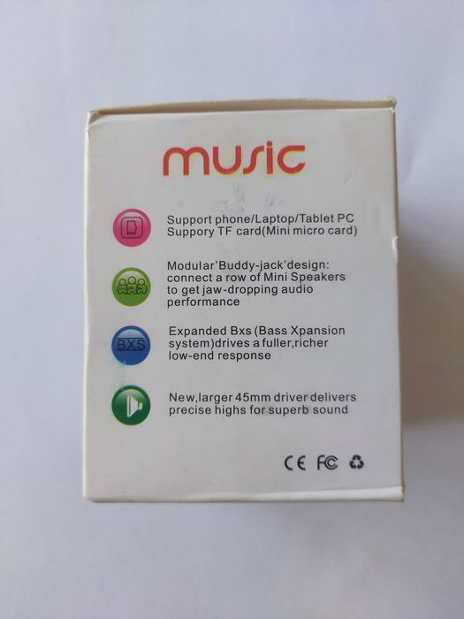 Głośnik przenośny bezprzewodowy Bluetooth micro SD MP3 muzyka w plener