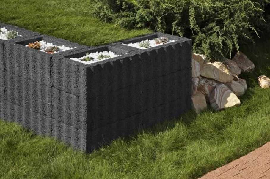 Donice Betonowe Agaflor murek oporowy gazon opór donica beton ziemia