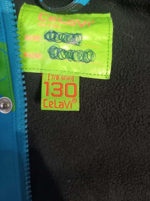 Куртка дождевик утепленная грязепруф celavi рост 130 см.