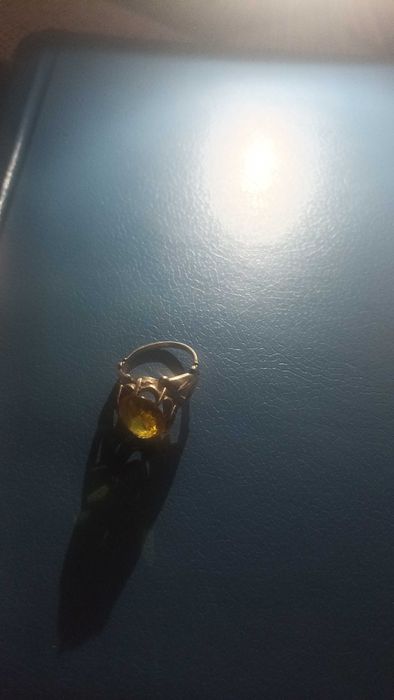 Кільце срібло в позолоті