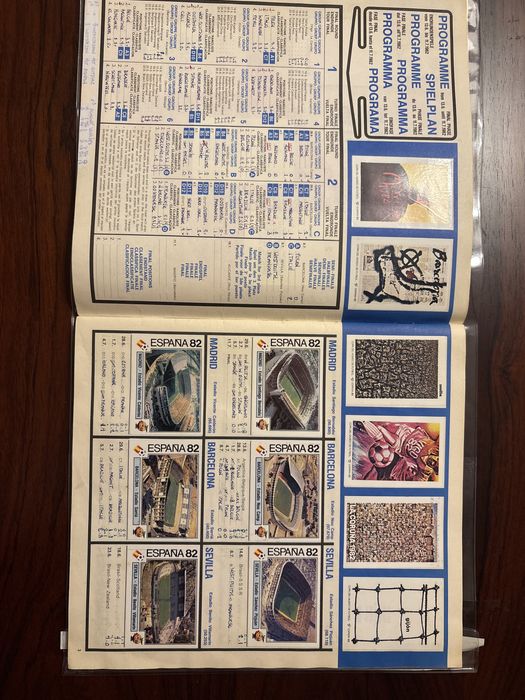 Caderneta completa PANINI Campeonato do Mundo - Espanha 1982