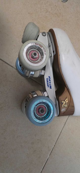 Patins Patinagem Artística Risport Antares Tam. 215 (Tam. 32) + Base Roll-Line Variant + Saco Edea