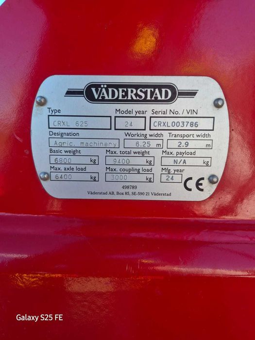 VÄDERSTAD CARRIER XL 625 | 2024 | 6,25 m | 610 mm TrueCut | CrossBoard |