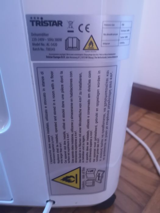 Desumificador 20Litros Como Novo