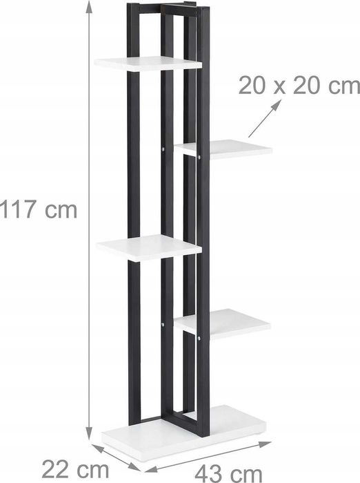 Stojak na rośliny Relaxdays z 5 poziomami