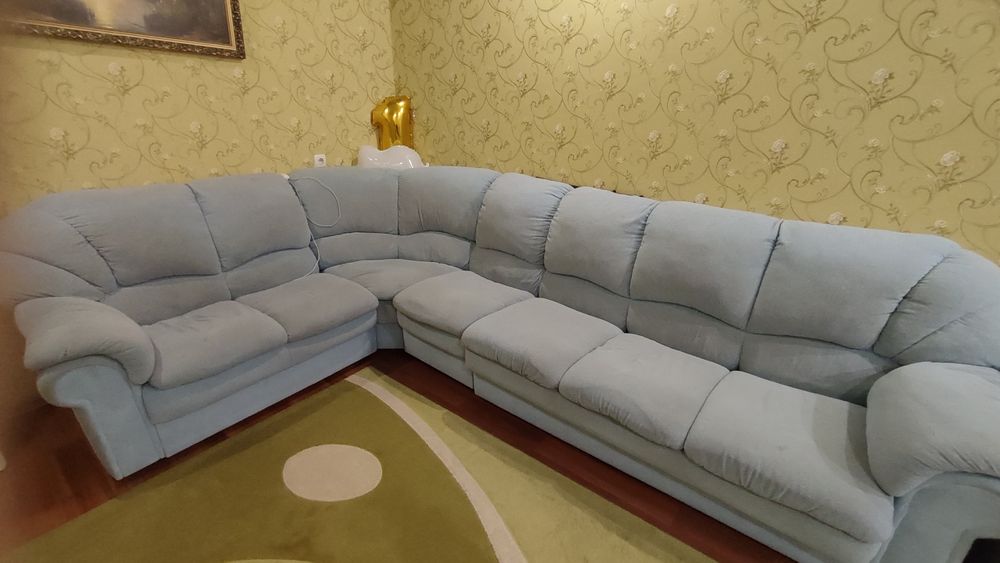 Диван и кресло б/у