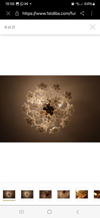 Candeeiro de teto Murano (USADO)