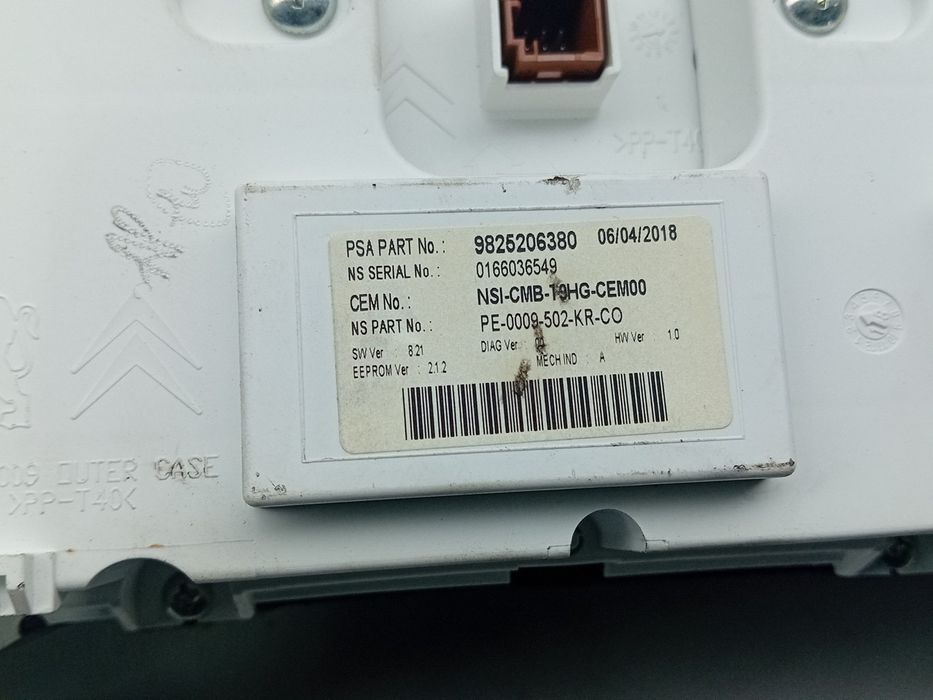 Quadrante / painel de instrumentos PEUGEOT 308 SW II Van (LC_)