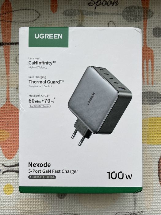 100W Ugreen Nexode X563 Gan зарядное устройство