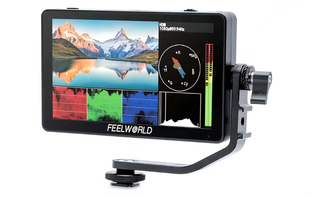 Monitor 6" FeelWorld para  fotografia c/extras