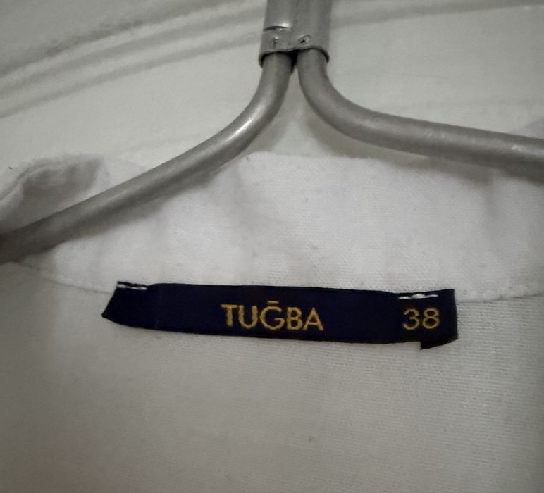 Біла жіноча сукня-сорочка, туніка Tugba