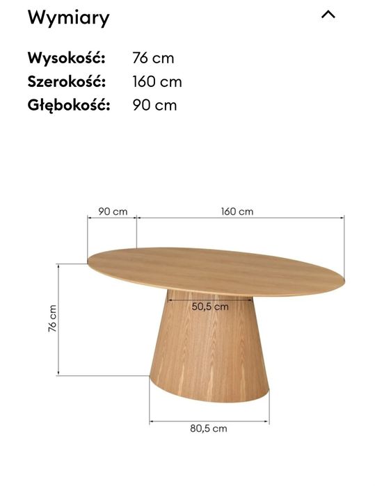 Stół owalny solan Nowy