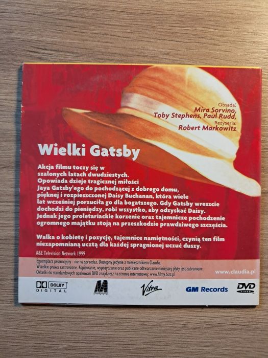 Wielki Gatsby | Mira Sorvino | DVD