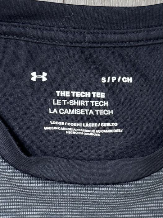 Under Armour Tech Tee футболка S размер спортивная черно-серая