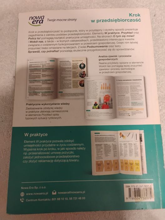 Podręcznik Krok w przedsiębiorczość nowa era