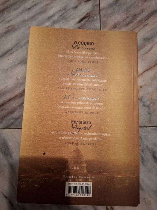 Livro o Símbolo Perdido de Daw Brown