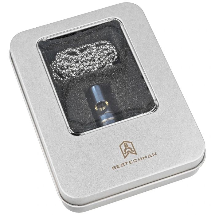 Gwizdek sygnalizacyjny Bestech Whistle Blue/Gold Titanium z (BM02A)
