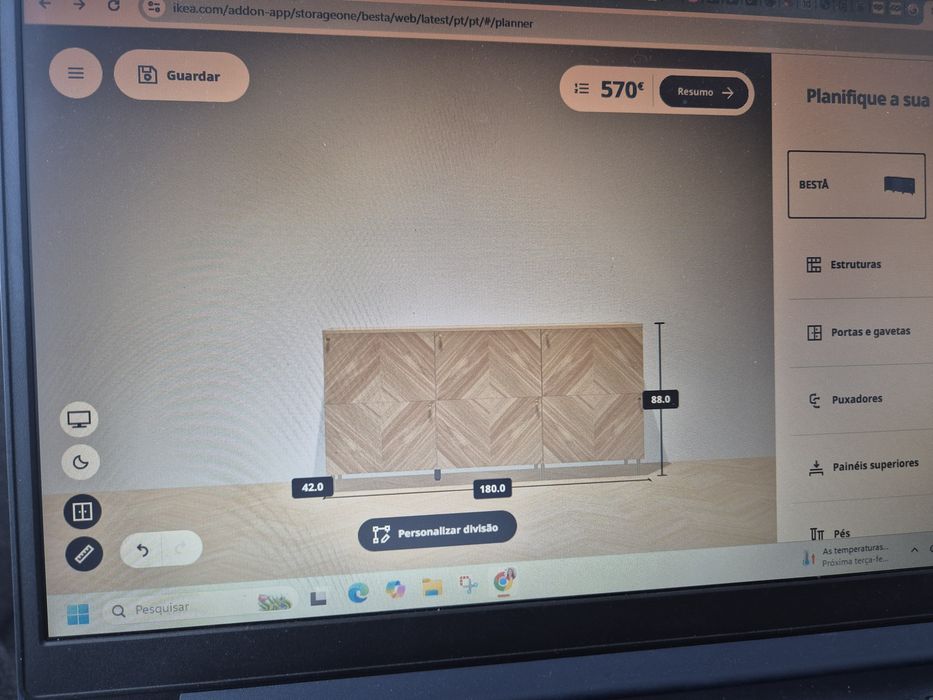 Aparador Bestå Ikea para sala