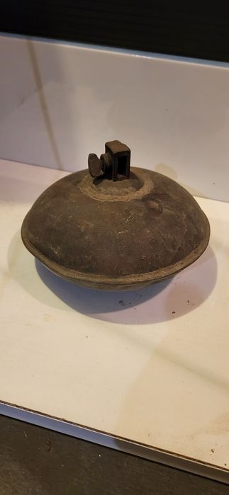 Zabytkowy mosięzny miedziany Pływak prl,