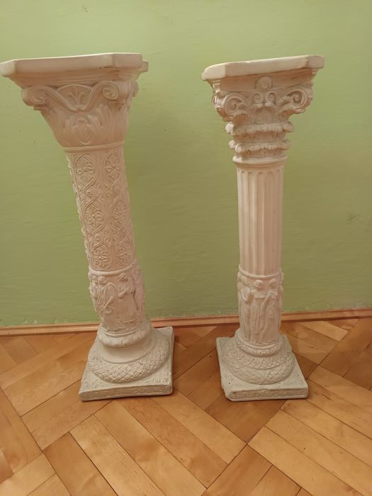 Podstawa kolumna gipsowa dwie sztuki