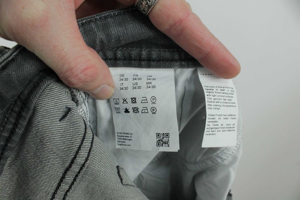 Класичні брендові джинси Hugo Boss Taber Tapered Fit Оригінал W34/L30