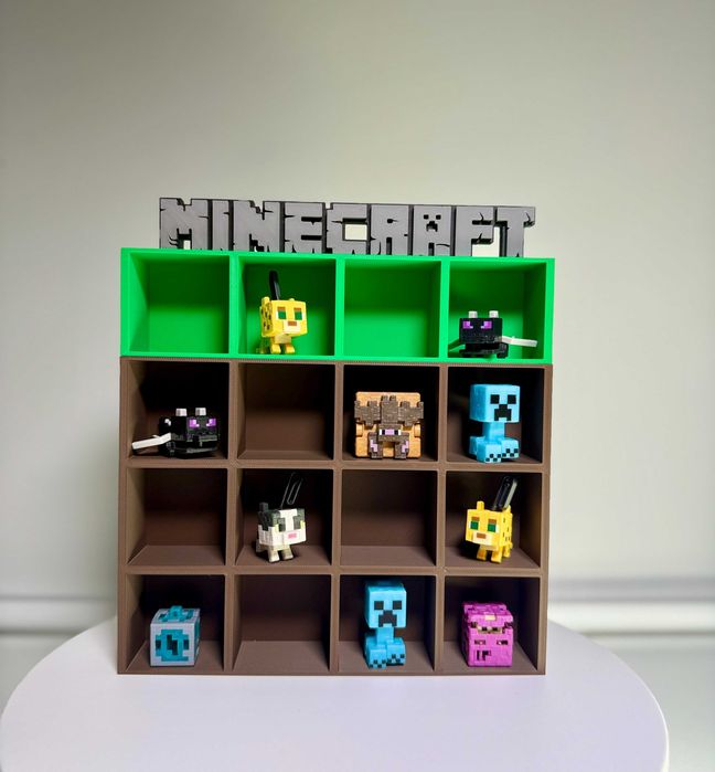 ‼️ЗРУЧНА поличка для фігурок кіндер Minecraft Стенд Підставка Майнкраф