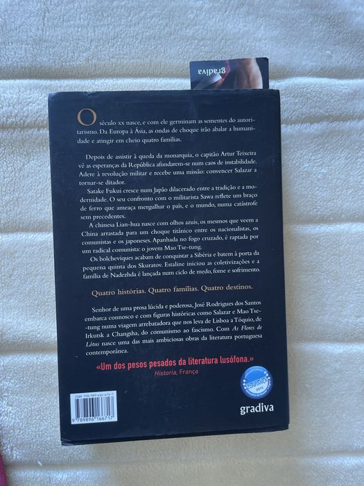 Livro “As Flores de Lótus” de José Rodrigues dos Santos