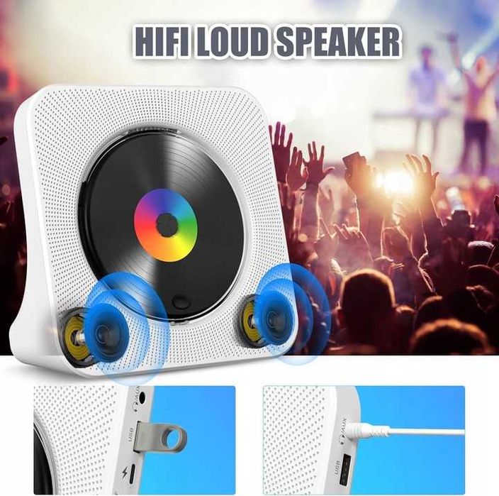 Odtwarzacz płyt CD KC-806 głośnik bluetooth pilot