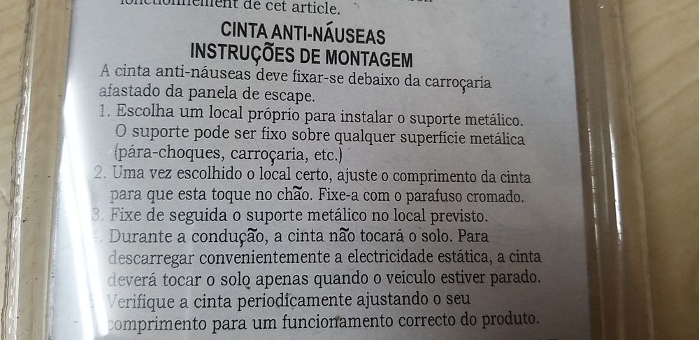 Tira Anti-Enjoo automóvel.