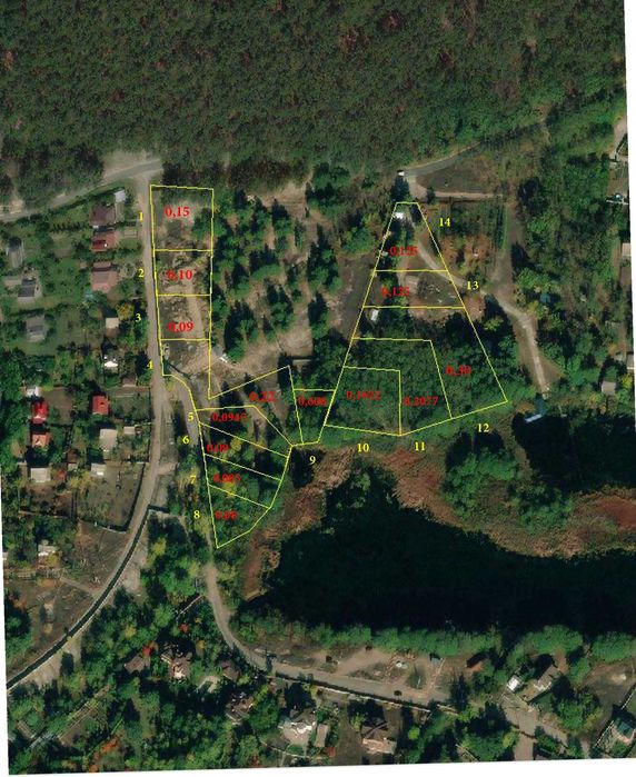 Кийлів. Ділянка 6 соток біля лісу з виходом до Дніпра