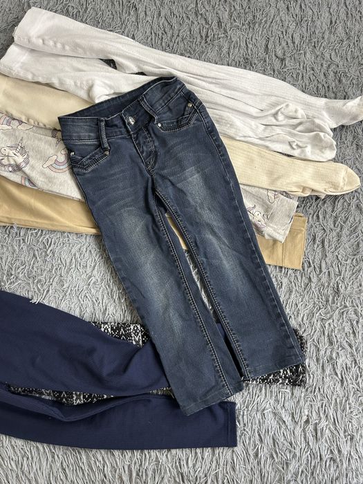 Пакет речей для дівчинки. джинси. лосини. колготи. брендові речі