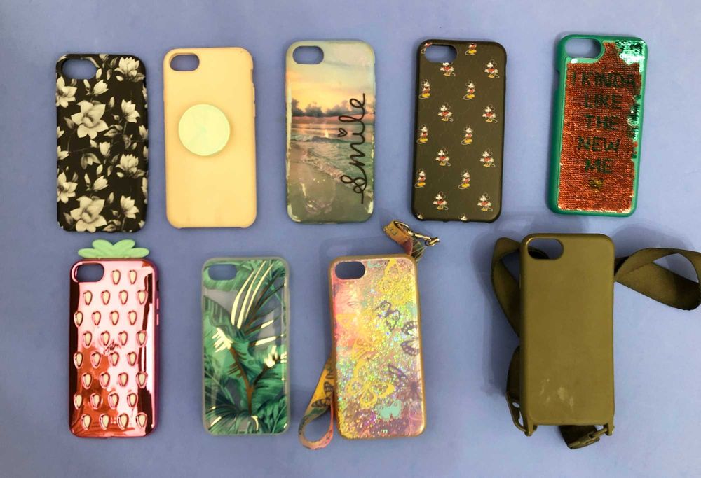 16x Capas Silicone para iPhone 6, 7 e 8 - Pack 16 Capas