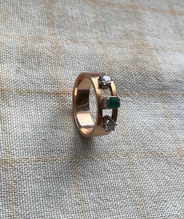 Złoty pierścionek pr. 583.