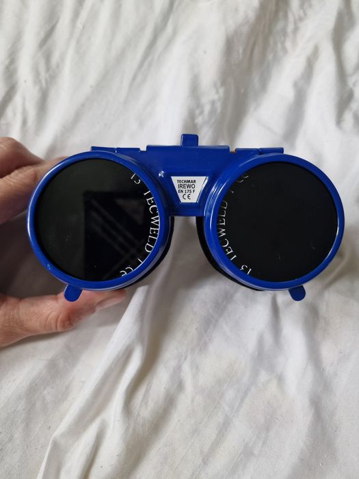 Okulary spawalnicze 13 + dodatkowe szkiełka 5