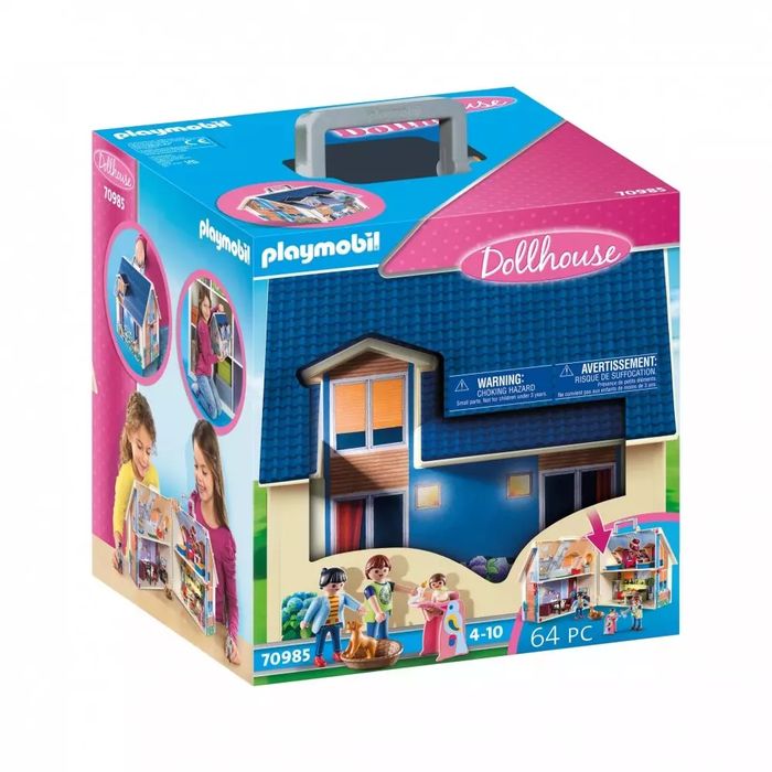 Playmobil ® Dollhouse 70985. Przenośny Domek Dla Lalek. Nowy Produkt