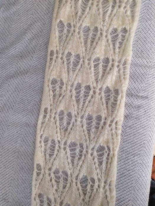 Elegancka czapka i szalik z moheru-hand made