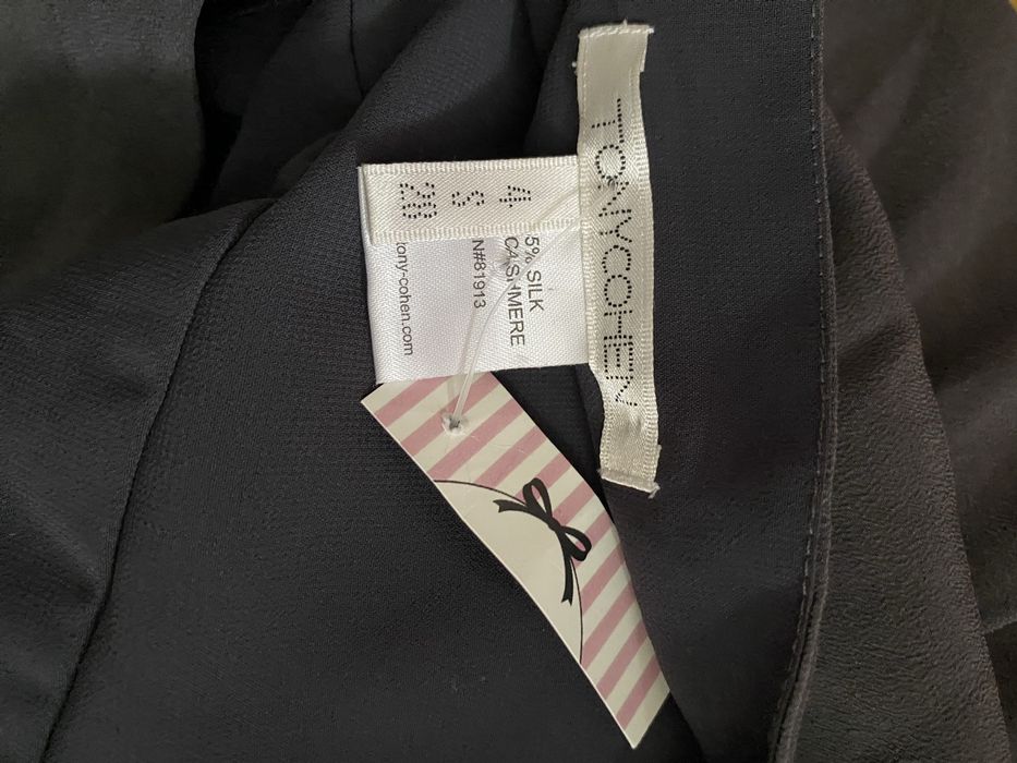 Jedwabna marszczona sukienka z kaszmirem premium