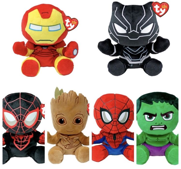 М’яка іграшка TY Marvel 15 см, людина павук