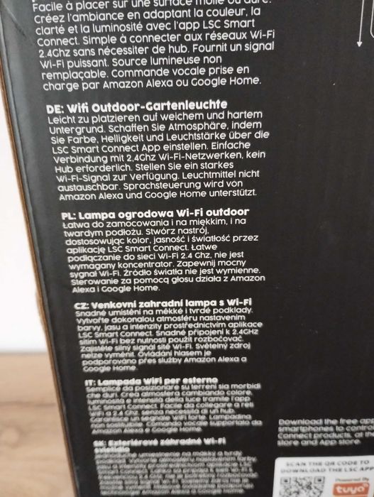 Nowa lampa ogrodowe LSC Smart connect